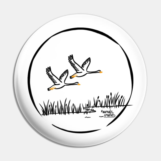 Canada: lake and geese Pin by Aurealis