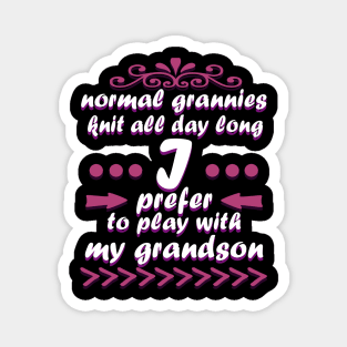 Grandma grandson birthday gift. Magnet