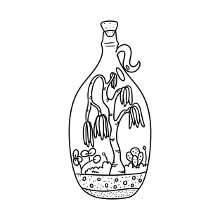 Terrarium 1 Line version T-Shirt