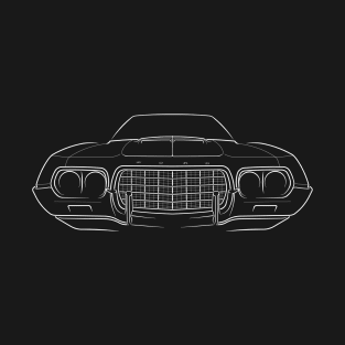 front/profile 1972 Ford Gran Torino - stencil, white T-Shirt