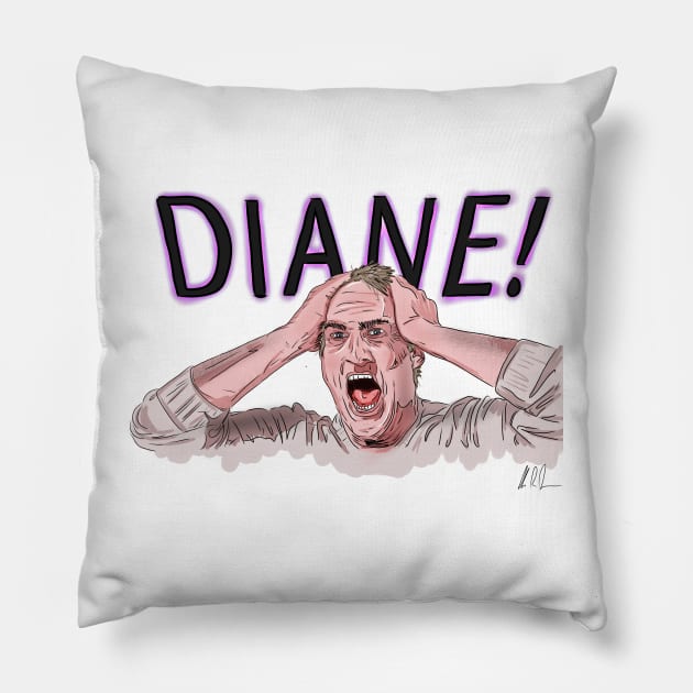 Poltergeist: DIANE! Pillow by 51Deesigns