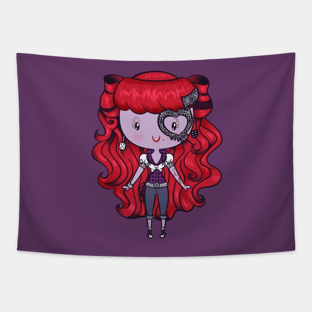 Opera Girl: Lil' CutiEs Tapestry by Ellador