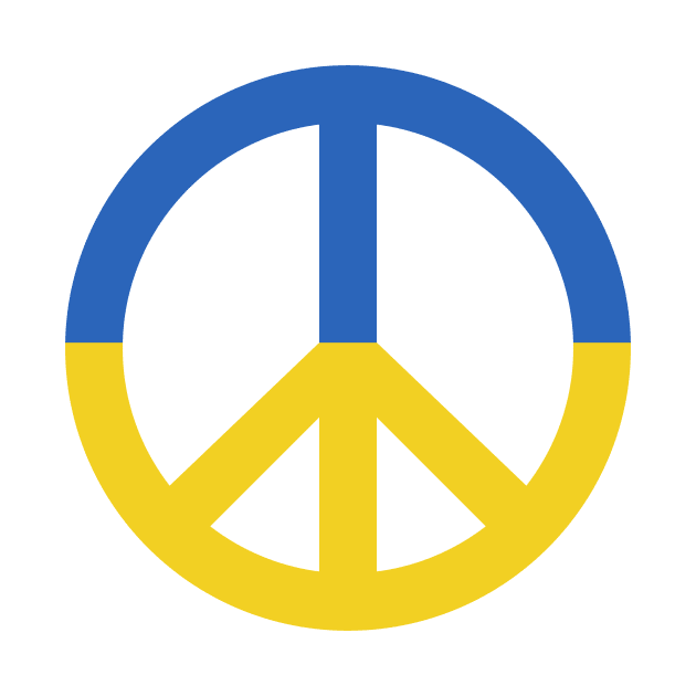 Ukraine Peace Sign by Radradrad