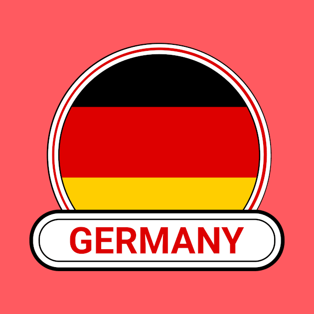 Germany Country Badge - Germany Flag by Yesteeyear