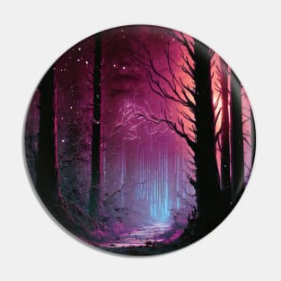 Ethereal Snowy Forest Mystery Pin
