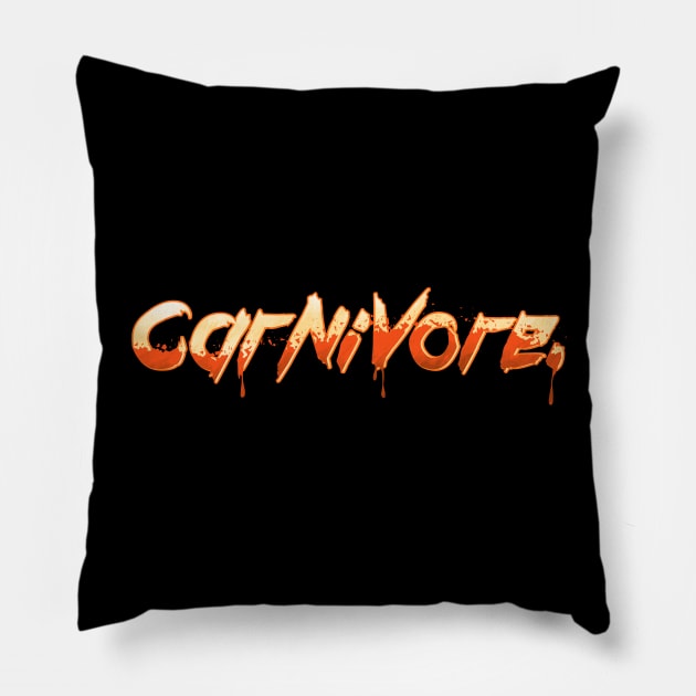 CARNIVORE Pillow by GuiltlessGoods