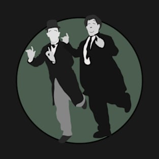 Laurel and Hardy - Sage Green T-Shirt