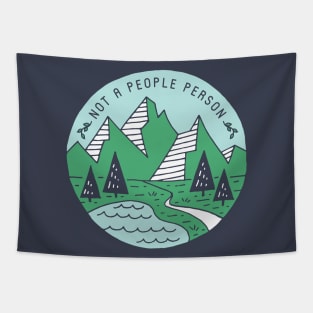 Not A People Person - Mountains Tapestry