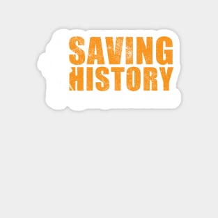 Metal detecting tshirt - saving history Magnet