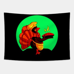 Happy Thanksgiving Day t-shirt , Funny Turkey Gift T-Shirt Tapestry