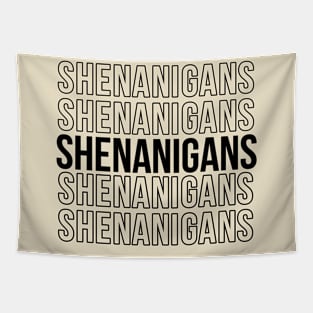 Shenanigans (black) Tapestry