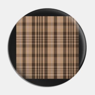 Light Academia Aesthetic Sorcha 1 Hand Drawn Textured Plaid Pattern Pin