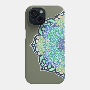 Turquoise Mermaid Mandala Phone Case