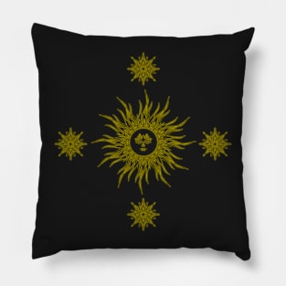 Sun and Stars design Pillow