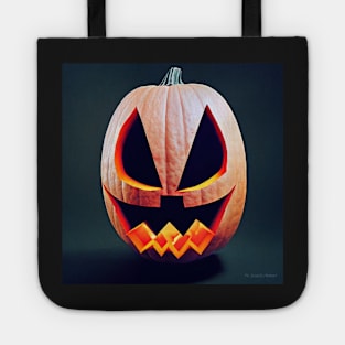 halloween scary evil pumpkin funny pumpkin head evil Tote