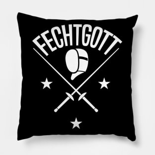 Fechtgott (white) Pillow