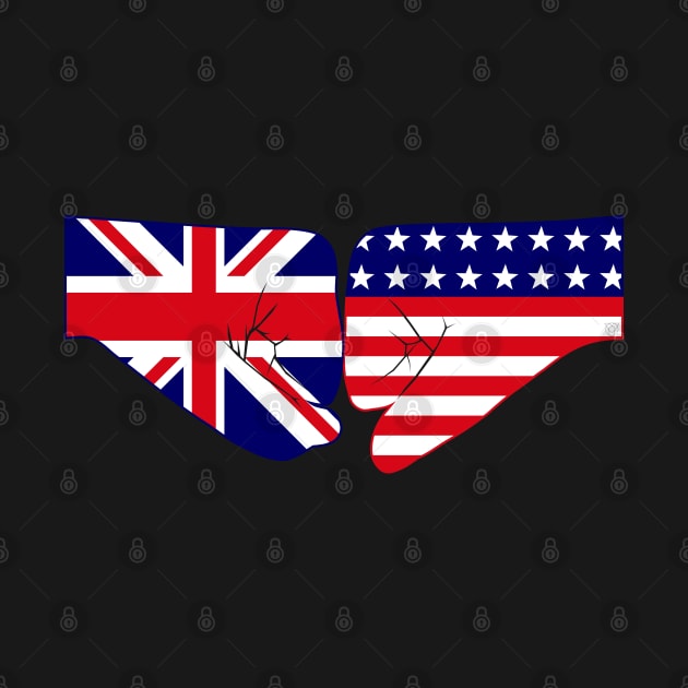 UK & USA Fist Bump Patriot Flag Series by Village Values