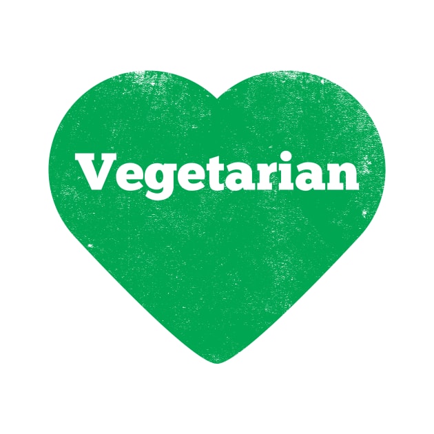 Vegetarian Heart - Distressed by glutenfreegear