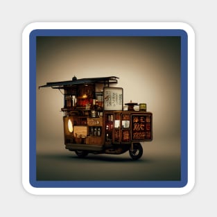 Steampunk Tokyo Ramen Cart Magnet