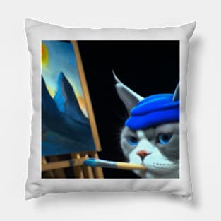 Sir Purrington Smurf Cat Pillow