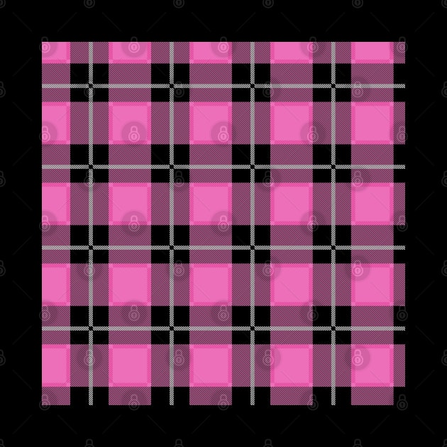 Pink and Black Flannel-Plaid Pattern by Design_Lawrence