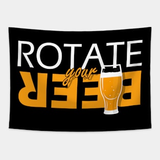 Rotate your beer Tapestry