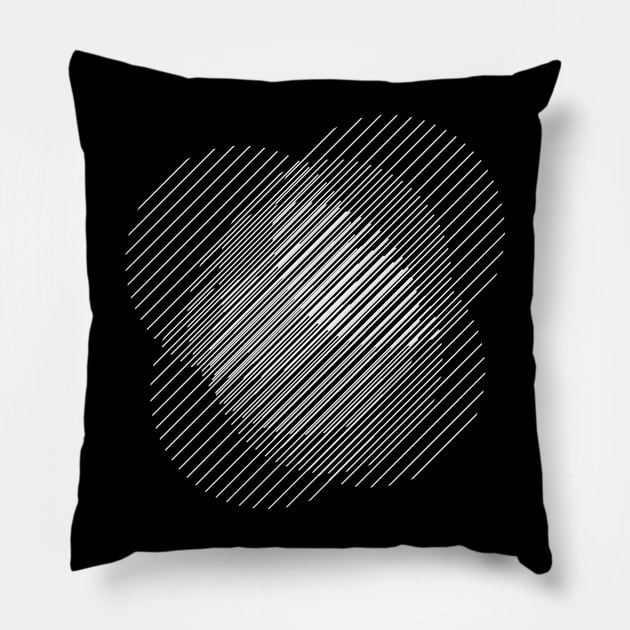 circles opart Pillow by lkn