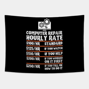 Computer Repair Hourly Rate, Computer Repair Geek Tapestry