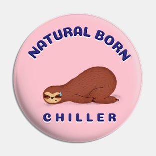 Sleepy Lazy Sloth Chilling Pin