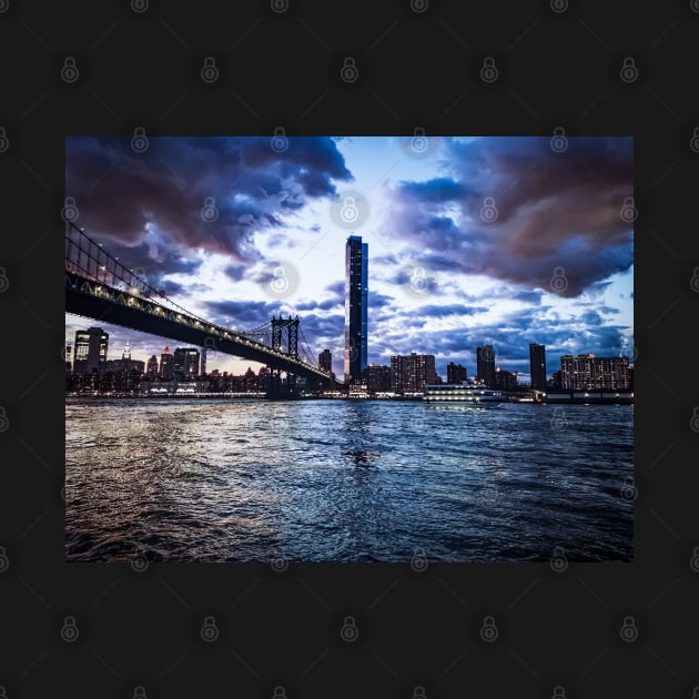 Sunset Skyline Dumbo Brooklyn NYC by eleonoraingrid