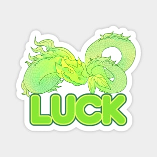 Luck Wish 2024 Chinese Dragon Green Magnet