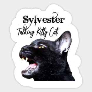 Talking Kitty Cat Youtube Stickers Teepublic