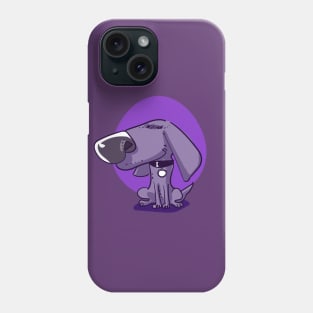 purple puppy sweet dog funny cartoon Phone Case