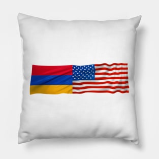 American Armenian Flag Pillow