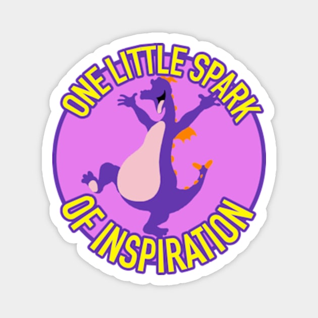 One little spark of inspiration - Figment - Journey into Imagination Magnet by LuisP96