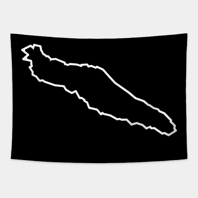 Texada Island in Ebony Black - Black and White - Simple and Classic - Texada Island Tapestry by City of Islands