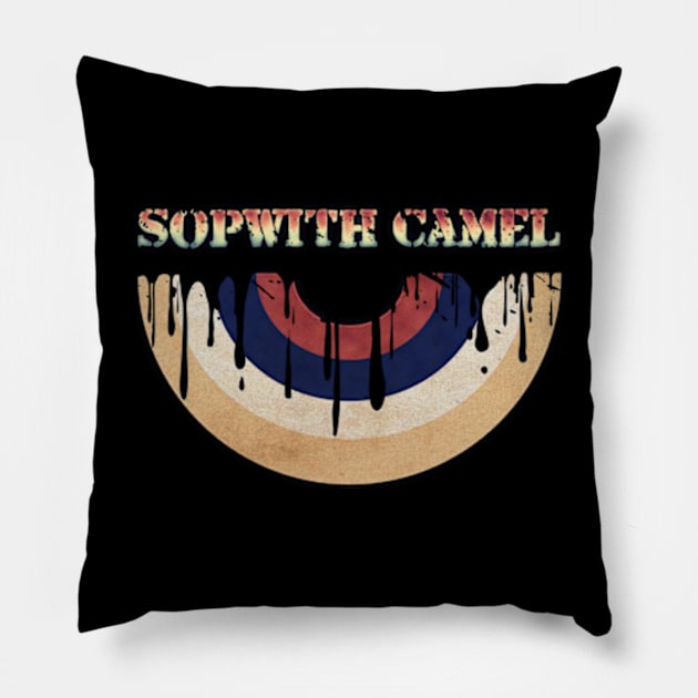 Melted Vinyl - Sopwith Camel Pillow by FUTURE SUSAN