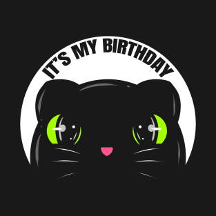 Logo Black Cat's Birthday On Purrsday T-Shirt