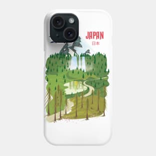 Japan vintage landscape Phone Case