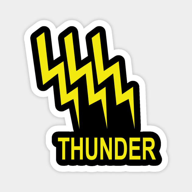 Thunder T-Shirt Magnet by WQ10