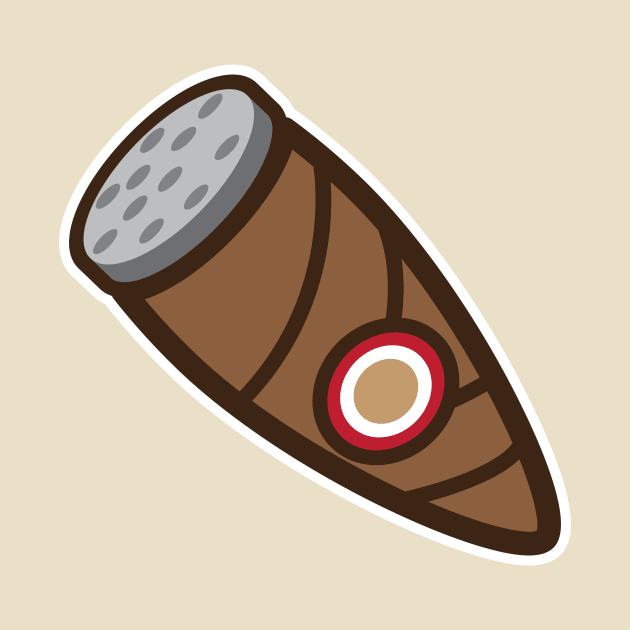 vector illustration of a cigar to smoke by Bubsart78