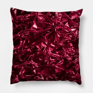 glamour 008 red glittery foil Pillow