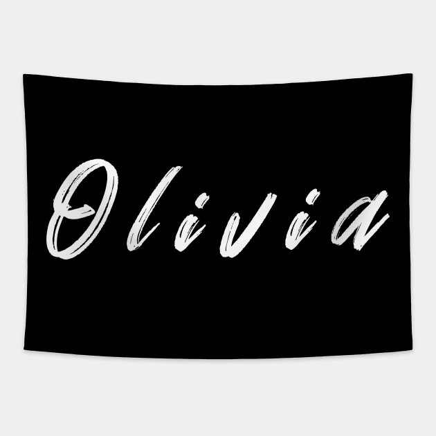 Olivia Girl Name Tapestry by CanCreate