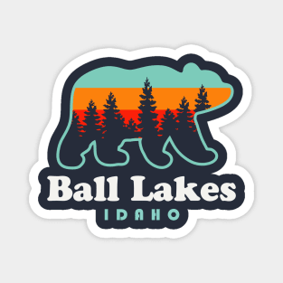 Ball Lakes Idaho Pyramid Lake Trail Bear Magnet