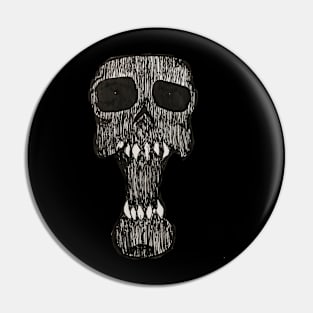 skull scream Pin