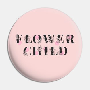 Pink Flower Child Pin