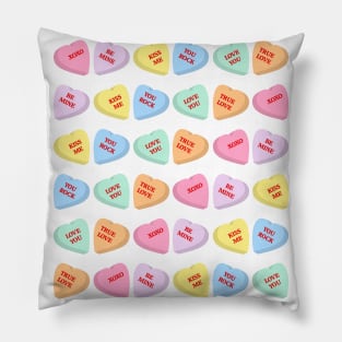 Conversation Hearts Pillow