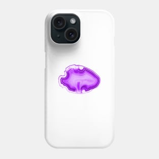 Ultra violet agate stone mineral background Phone Case