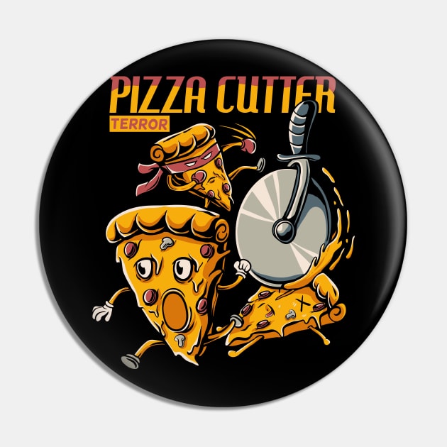 Pizza cutter Pin by PlasticGhost