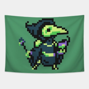 Pixel Plague Knight Tapestry